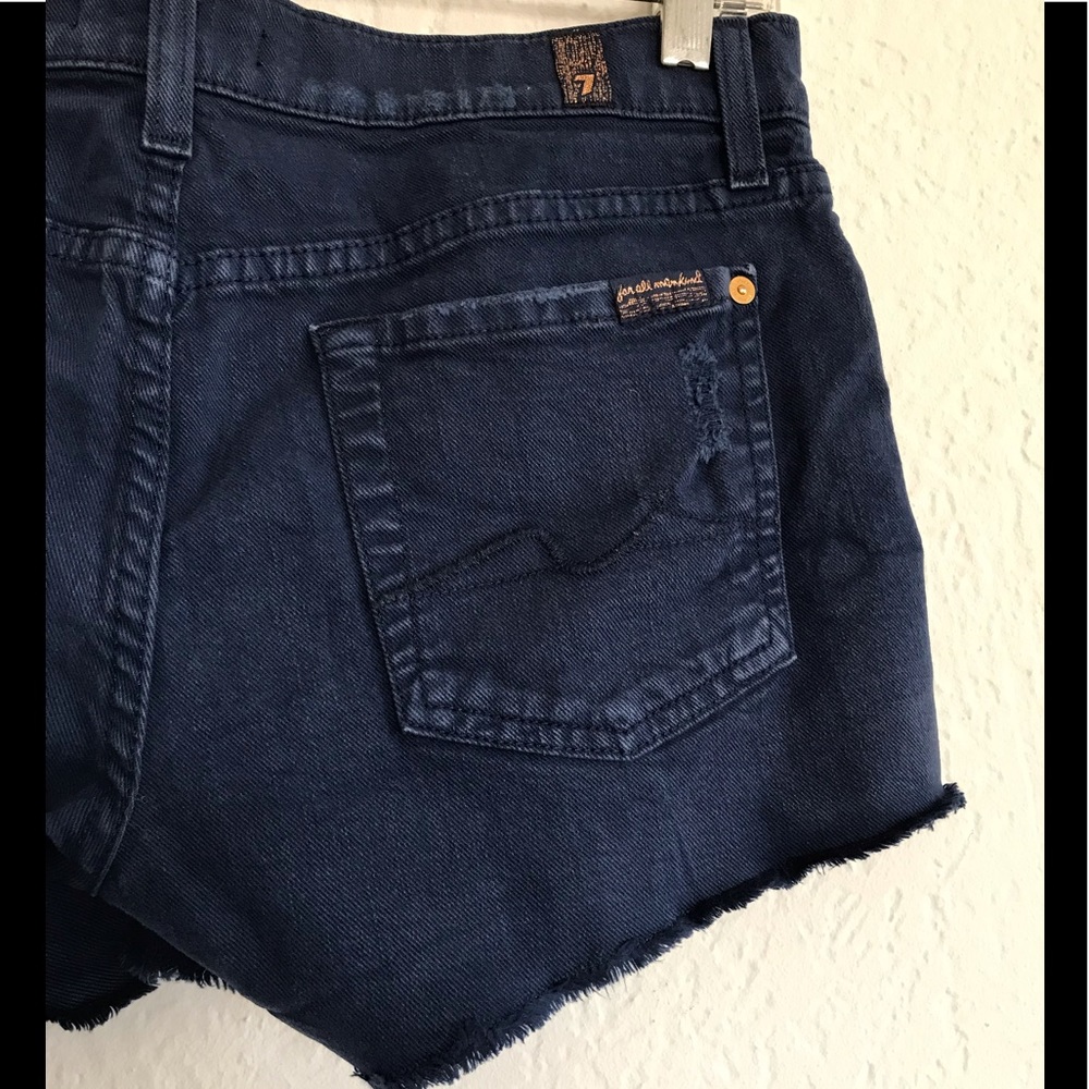 7 For All Mankind Denim Cutt Off - Picture 9 of 16
